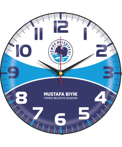 V30-529-B Bombe Cam Duvar Saati