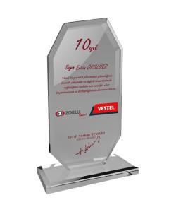 EKT-102-ŞF Kristal Plaket