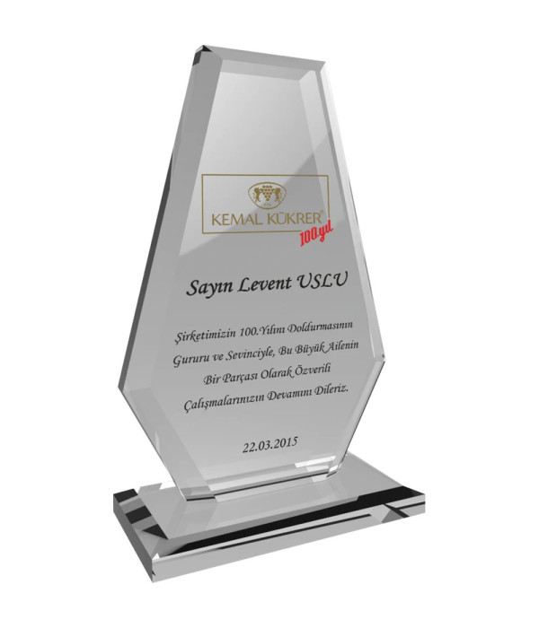 EKT-280-ŞF Kristal Plaket