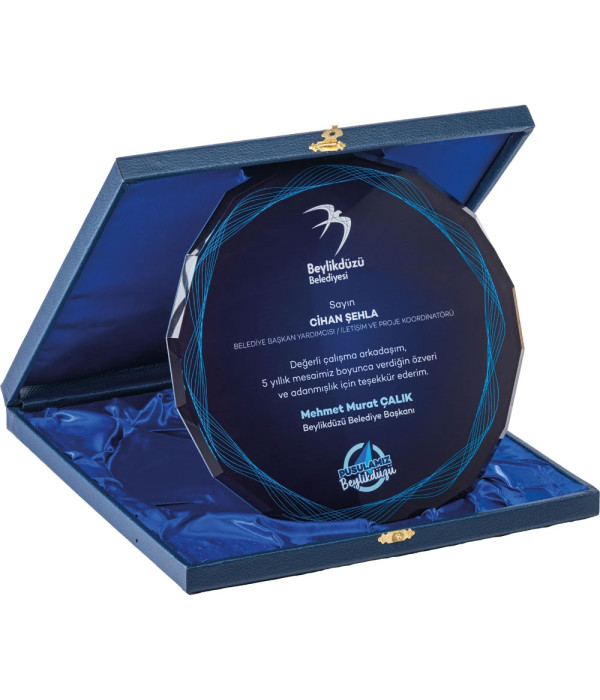 EKT-440 Kutulu Kristal Plaket