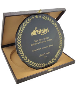 EKT-500 Kutulu Kristal Plaket