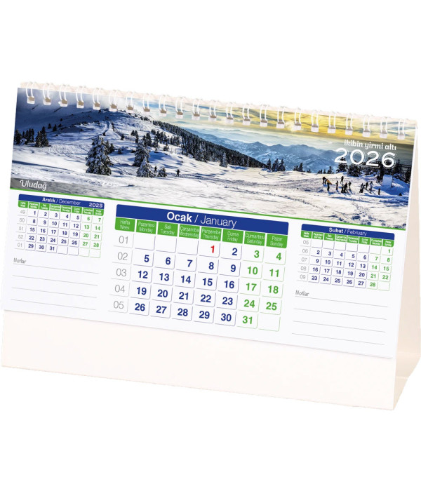AMT-01-BR Manzara Masa Takvimi