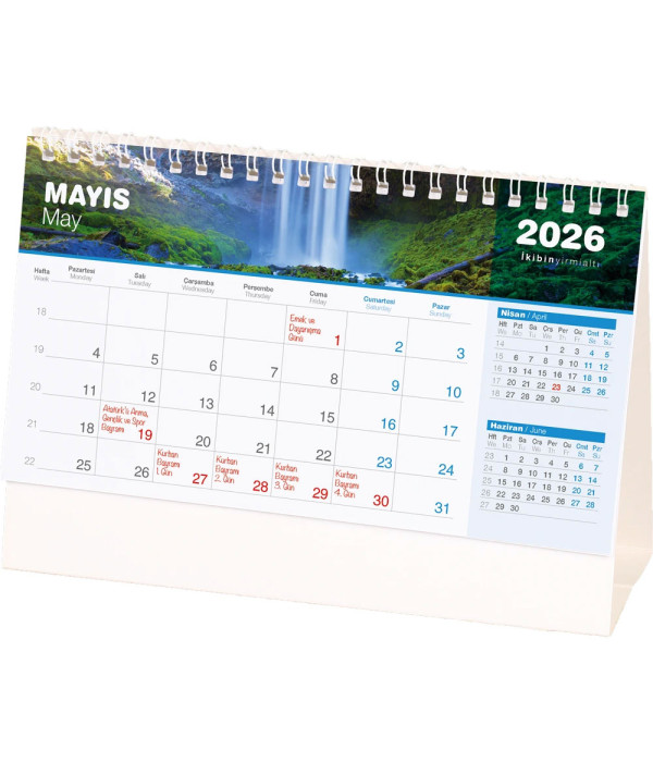 AMT-04-TB Şelale Masa Takvimi